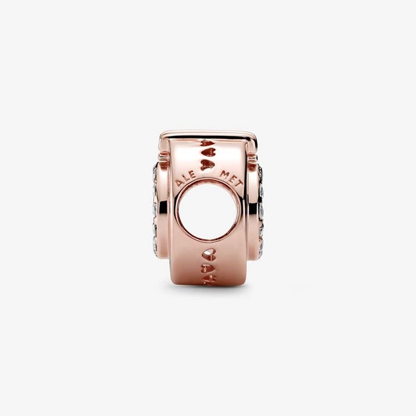 Öppen Mitt Pavé Crown O Berlock Rosé - PANDORA - Snabb frakt & paketinslagning - Nordicspectra.se