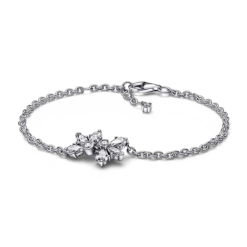 PANDORA - Sparkling Herbarium Cluster Chain Bracelet