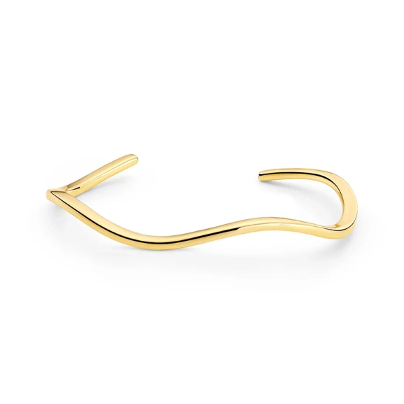 Ellera Waves Pianura Bangle Guld från Sif Jakobs