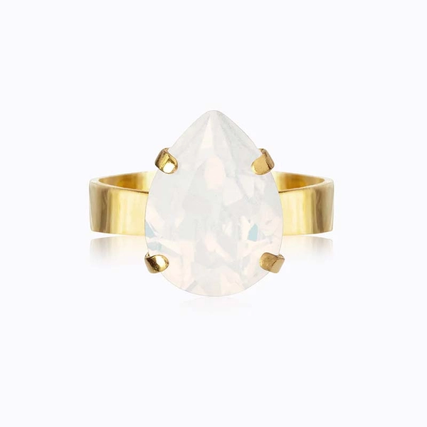 Mini Drop Ring Gold White Opal - Caroline Svedbom - Snabb frakt & paketinslagning - Nordicspectra.se