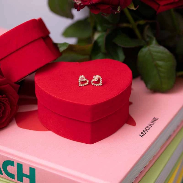 Sweetheart Earrings Rhodium Crystal - Caroline Svedbom - Nopea toimitus ja lahjapakkaus - Nordic Spectra