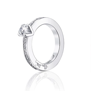 Heart To Heart Ring 0.50 ct White Gold - Efva Attling ringar - Snabb frakt & paketinslagning - Nordicspectra.se