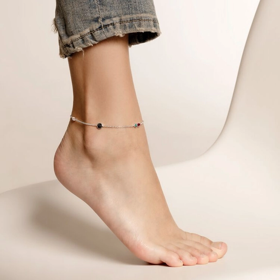 Ankellänk med Färgstenar - Thomas Sabo ankellänk - Snabb frakt & paketinslagning - Nordicspectra.se