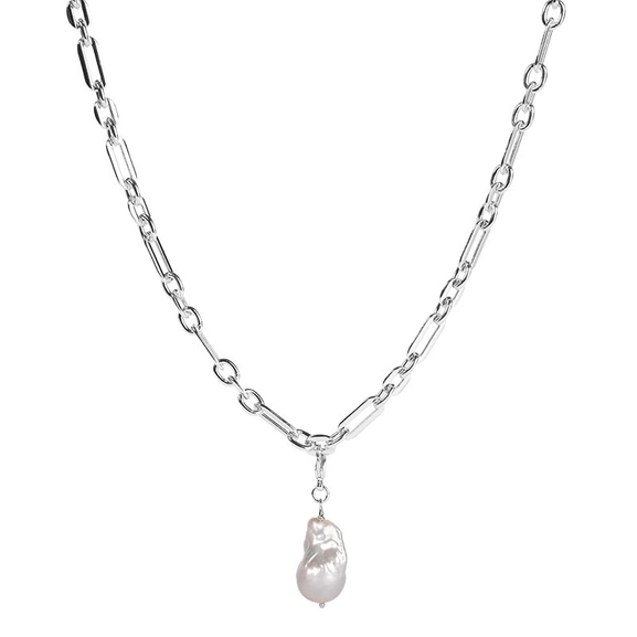 Baroque Freshwater Pearl Chunky Silver - Emma Israelsson - Snabb frakt & paketinslagning - Nordic Spectra