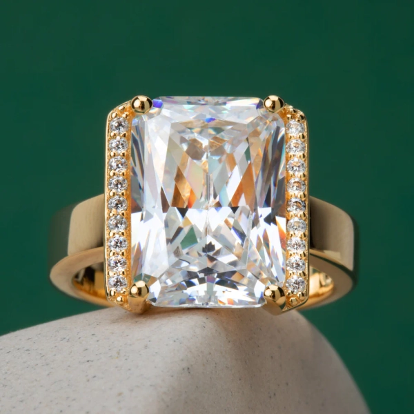 18K guldpläterat silver.