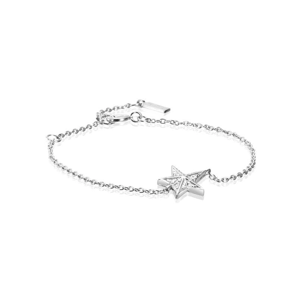 Catch A Falling Star & Stars Bracelet White Gold - Efva Attling armband - Snabb frakt & paketinslagning - Nordicspectra.se
