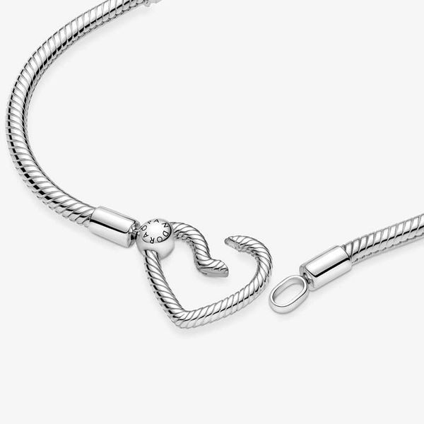 Pandora Moments Herzverschluss Schlangen-Gliederarmband von PANDORA, Schneller Versand - Nordicspectra.de