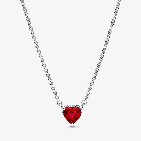 Sparkling Heart Halo Pendant Collier Necklace - PANDORA - Suuri valikoima & ilmainen lahjapaketointi - Nordicspectra.fi