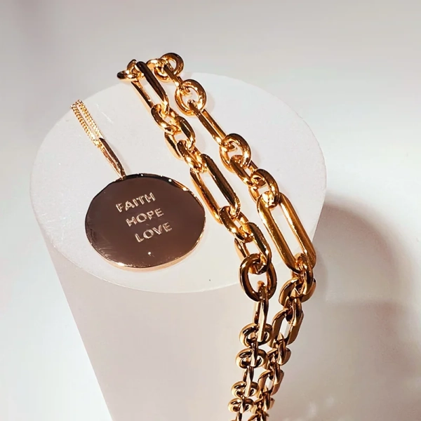 FHL Coin Necklace Organic Gold - Emma Israelsson - Snabb frakt & paketinslagning - Nordic Spectra
