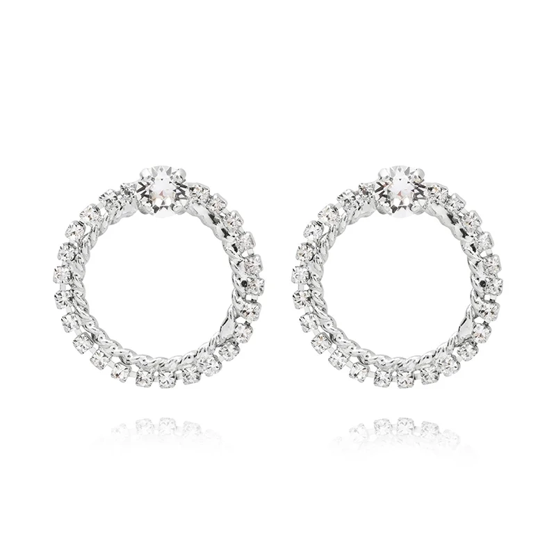 Caroline Svedbom - Endless Love Earrings Rhodium Crystal