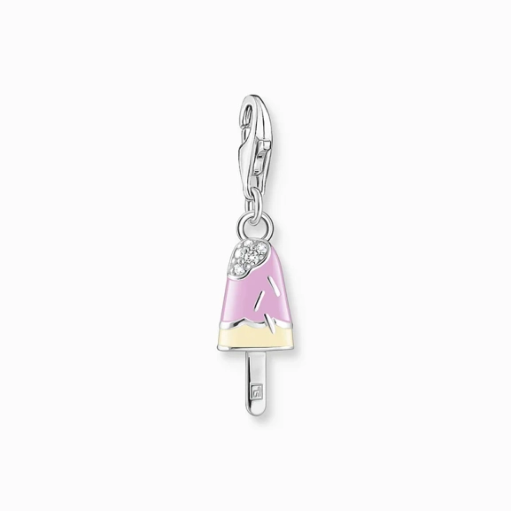 Charm-Anhänger buntes Eis am Stiel mit weißen Steinen Silber - Thomas Sabo - Nordic Spectra