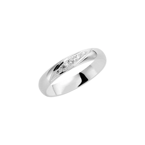 203-3.5 9.5 White Gold - Wedding & engagement rings - Schalins - Scandinavian design - Nordic Spectra