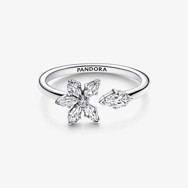 Glittrande Naturinspirerad Ring med Stenar - PANDORA - Snabb frakt & paketinslagning - Nordic Spectra