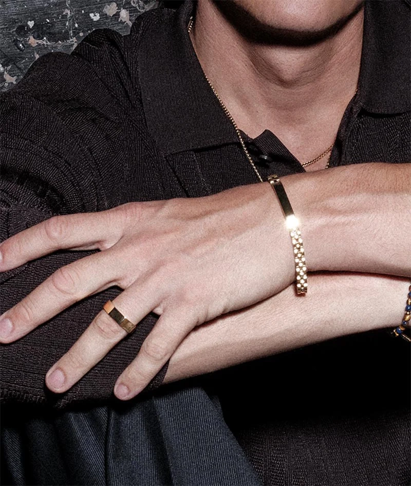 BEN Armband Guld - AROCK - Trendiga herrsmycken - Nordic Spectra