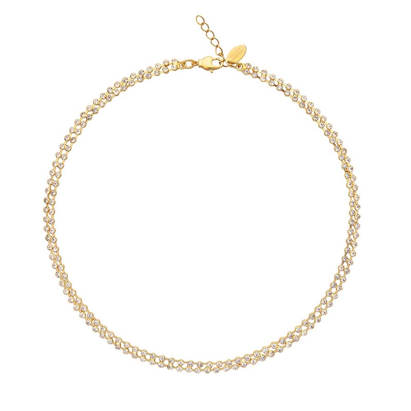 Caroline Svedbom - Miro Necklace Gold Crystal