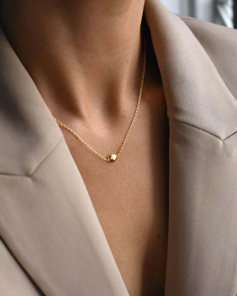 Stardust Drop Necklace Polished Gold - Drakenberg Sjölin Halsband - Snabb frakt & paketinslagning - Nordicspectra.se