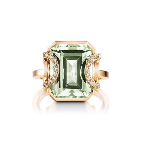 Little Magic Star Ring Green Quartz Gold - Efva Attling ringar - Snabb frakt & paketinslagning - Nordicspectra.se