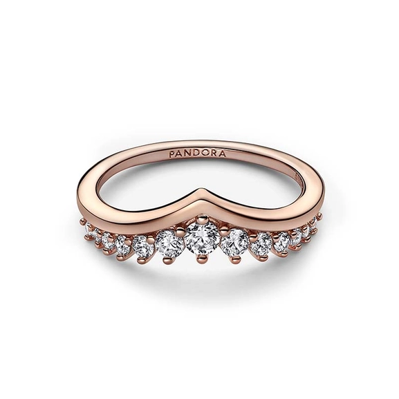 Pandora Timeless Wish Floating Pavé Ring Rosé - PANDORA - Suuri valikoima & ilmainen lahjapaketointi - Nordicspectra.fi
