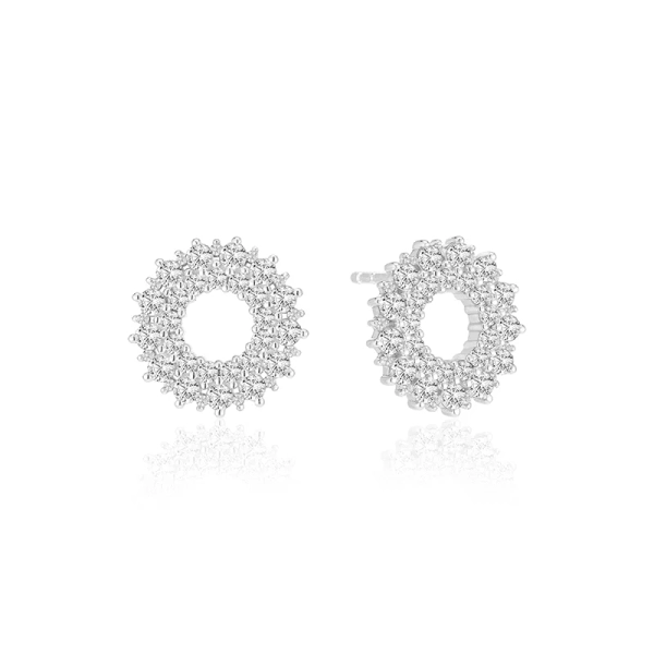 Livigno Örhängen i silver med gnistrande Cubic Zirconia-stenar från Sif Jakobs