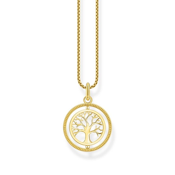 Halsband Snurrande Tree Of Love Guld - Thomas Sabo berlock - Snabb frakt & paketinslagning - Nordicspectra.se