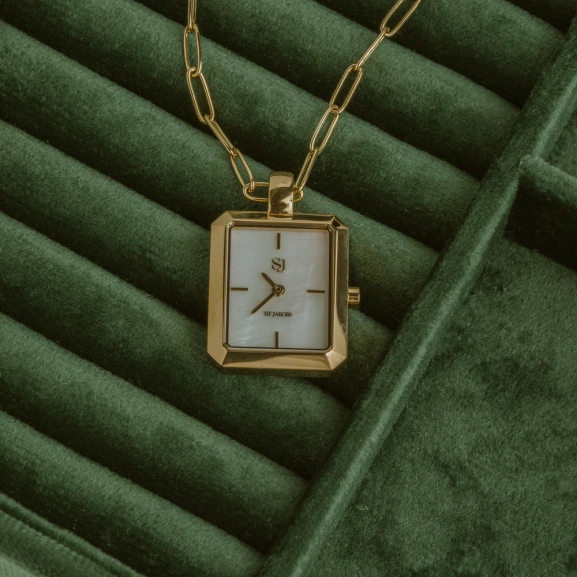 elegante vergoldete Uhr mit Miyota-Uhrwerk und Saphirglas
