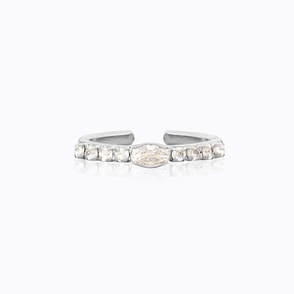 Tracy Ring Rhodium Crystal - Caroline Svedbom - Snabb frakt & paketinslagning - Nordicspectra.se