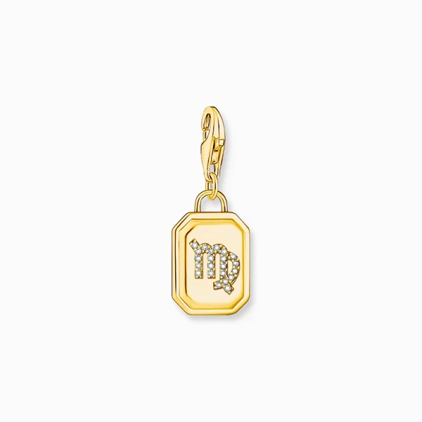 Charm-Anhänger Sternzeichen Jungfrau mit Steinen Gold - Thomas Sabo - Nordic Spectra