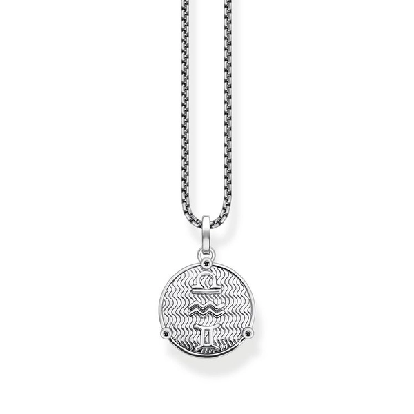 Kette Elements of Nature Schwarz Silber von Thomas Sabo, Schneller Versand - Nordicspectra.de