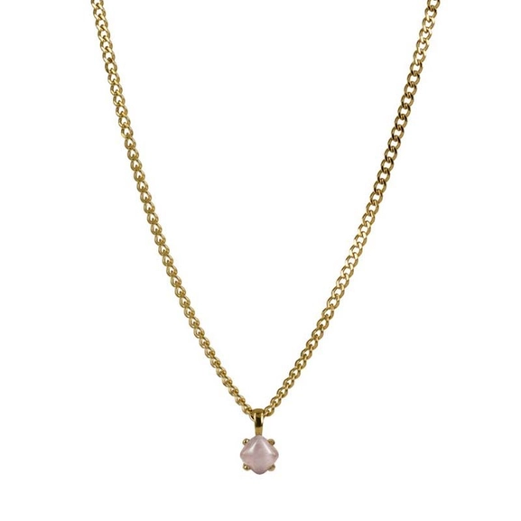 VICTORIA Kort Halsband Rosa/Guld - Astrid & Agnes - Snabb frakt & paketinslagning - Nordicspectra.se