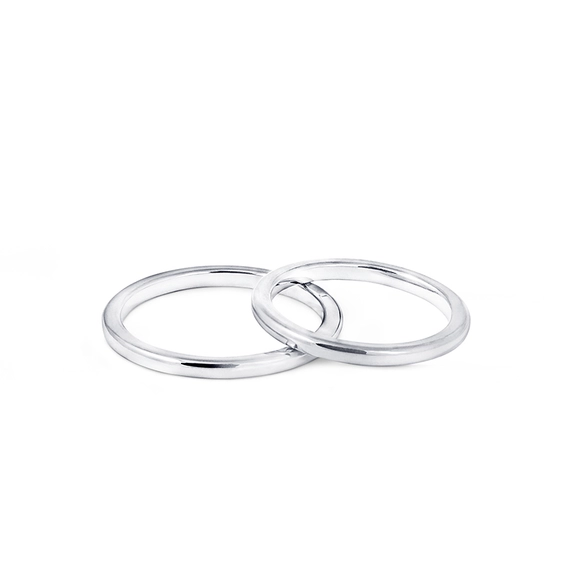 1946 Ring Välvd 2 mm Vitguld - Nordic Spectra - Förstärker livets stora händelser - Nordic Spectra