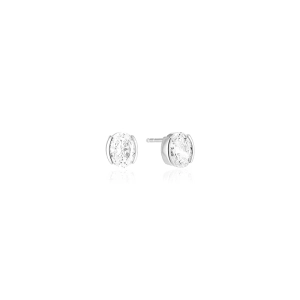 Ellisse Carezza Örhängen i silver med gnistrande Cubic Zirconia från Sif Jakobs
