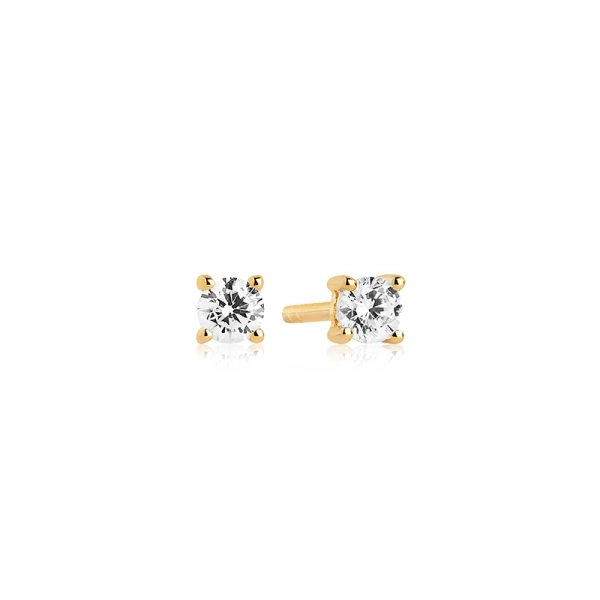 Princess Round Piccolo Ohrringe Gold von Sif Jakobs