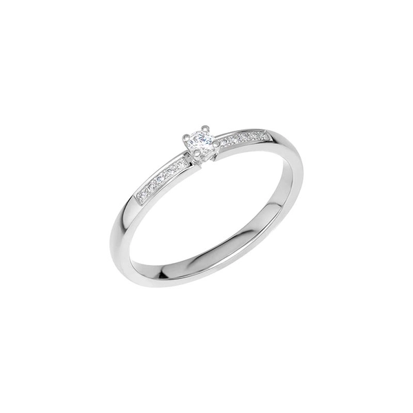 Glimmer A01 White Gold - Wedding & engagement rings - Schalins - Scandinavian design - Nordic Spectra