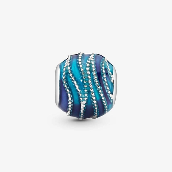Blaue Welle Charm von PANDORA, Schneller Versand - Nordicspectra.de
