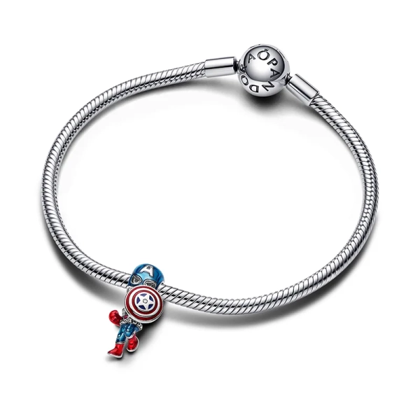 Marvel The Avengers Captain America Charm - PANDORA - Nordic Spectra