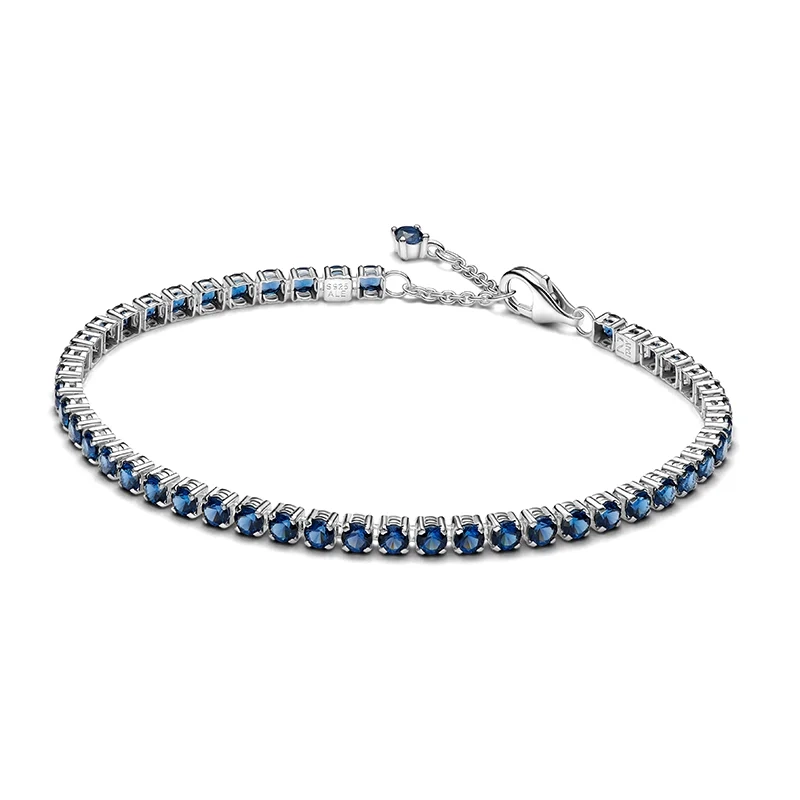 PANDORA – Glittrande Blått Tennisarmband