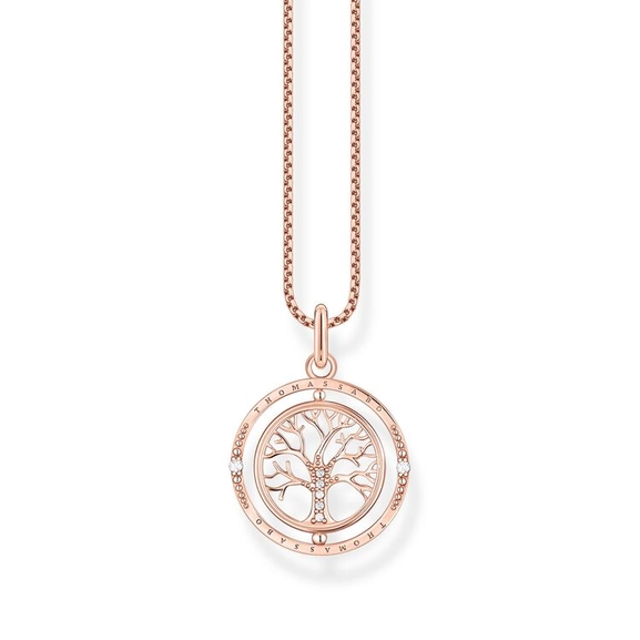 Halsband Snurrande Tree Of Love Rosé - Thomas Sabo berlock - Snabb frakt & paketinslagning - Nordicspectra.se