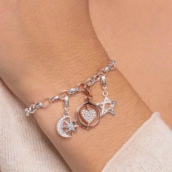 Charm-Anhänger Herz Pavé roségold von Thomas Sabo, Schneller Versand - Nordicspectra.de