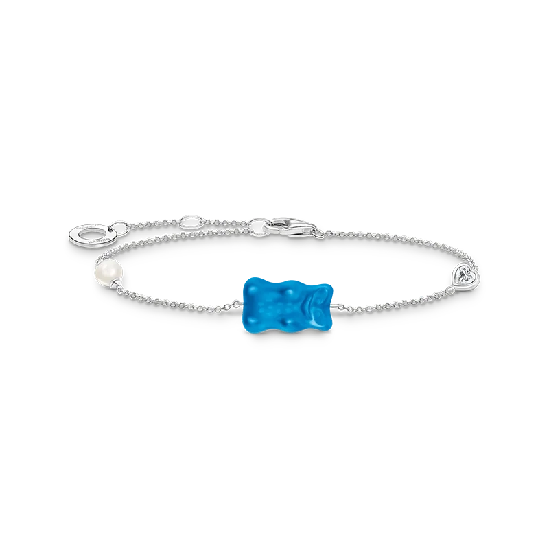 Thomas Sabo – HARIBO Armband Gummibjörn Blå med Pärla & Sten