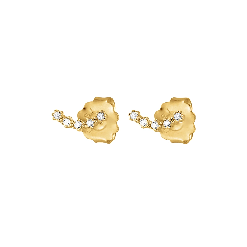 Drakenberg Sjölin – Diamond Sky Fall Studs Gold