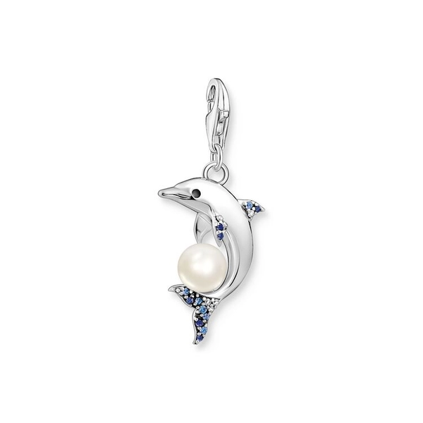 Charm-Anhänger Delfin Mit Perle Silber von Thomas Sabo, Schneller Versand - Nordicspectra.de