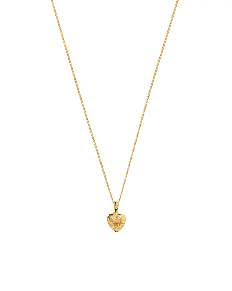 Sunburst Heart Necklace Gold - Syster P - Beliebter Schmuck für alle Gelegenheiten