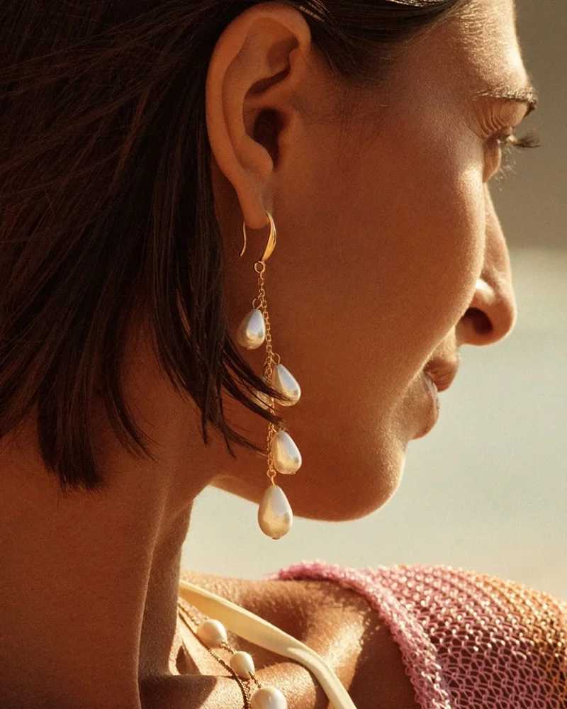 Angeleno Earrings Gold - Edblad - Snabb frakt & paketinslagning - Nordic Spectra