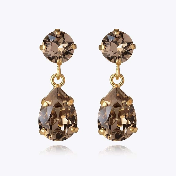 Mini Drop Earrings Gold Greige - Caroline Svedbom - Nopea toimitus ja lahjapakkaus - Nordic Spectra