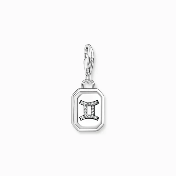 Charm-Anhänger Sternzeichen Zwilling mit Steinen Silber - Thomas Sabo - Nordic Spectra