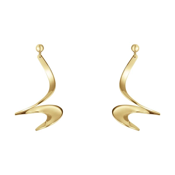 Möbius Ohrringe Twist Gold von Georg Jensen, Schneller Versand - Nordicspectra.de