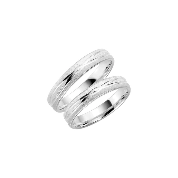 282-4 White Gold - Wedding & engagement rings - Schalins - Scandinavian design - Nordic Spectra