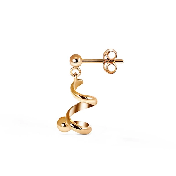 Spin On Earrings Gold  - Nordic Spectra - Suuri valikoima & ilmainen lahjapaketointi - Nordicspectra.fi