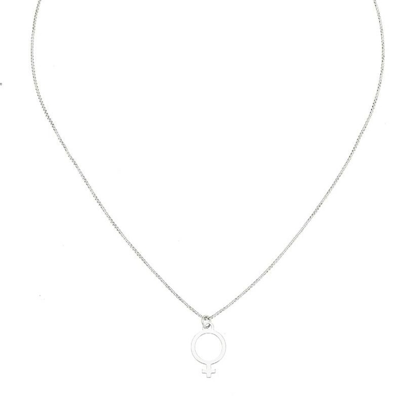Letter Venus Big Necklace Silver -CU Jewellery - Snabb frakt & paketinslagning - Nordicspectra.se