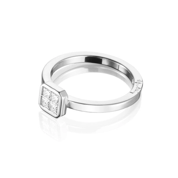 4 Love Ring 0.20 ct White Gold - Efva Attling ringar - Snabb frakt & paketinslagning - Nordicspectra.se
